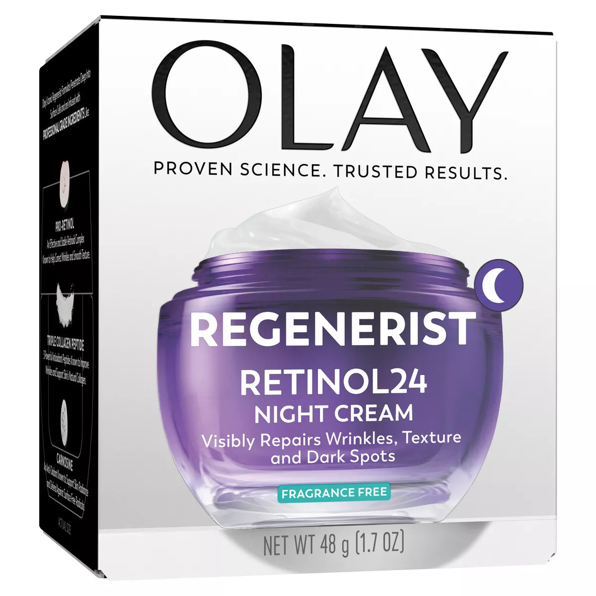 Olay Regenerist Retinol 24 Night Face Cream Moisturizer - Fragrance Free - 1.7Oz