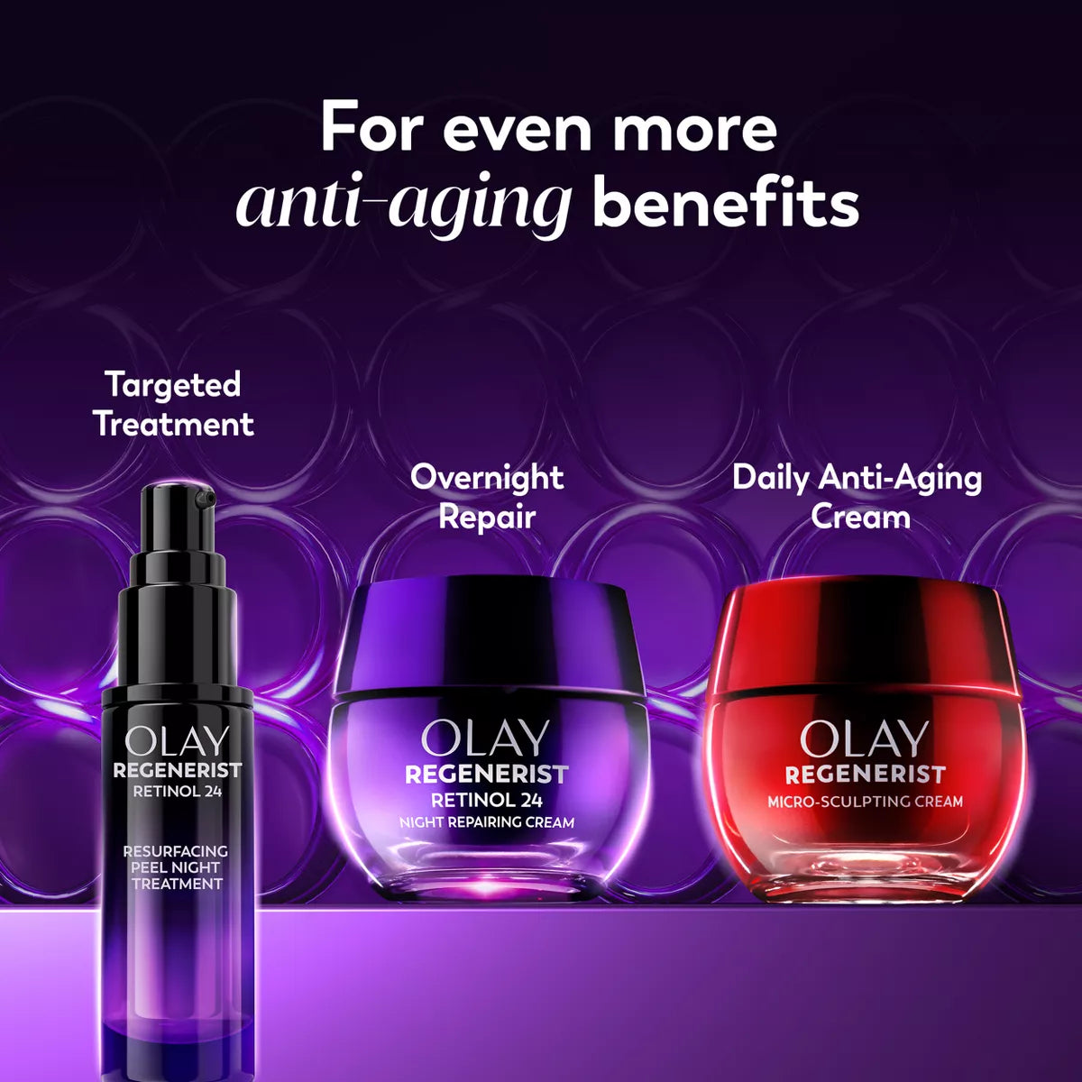 Olay Regenerist Retinol 24 Night Face Cream Moisturizer - Fragrance Free - 1.7Oz