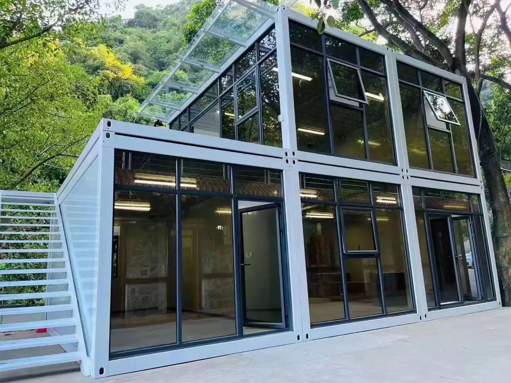 Flat Pack Folding Container House 20ft Prefab Modular Tiny Home Portable Mobile Office Living Expandable Quick Build