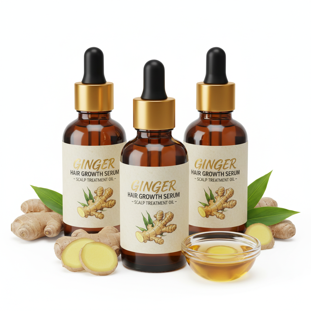 1/2/3Pcs Ginger Hair Growth Serum Prevent Hair Loss Scalp Treatment Thicker Longer Hair for Accelerate Growth Massage Hair Oil