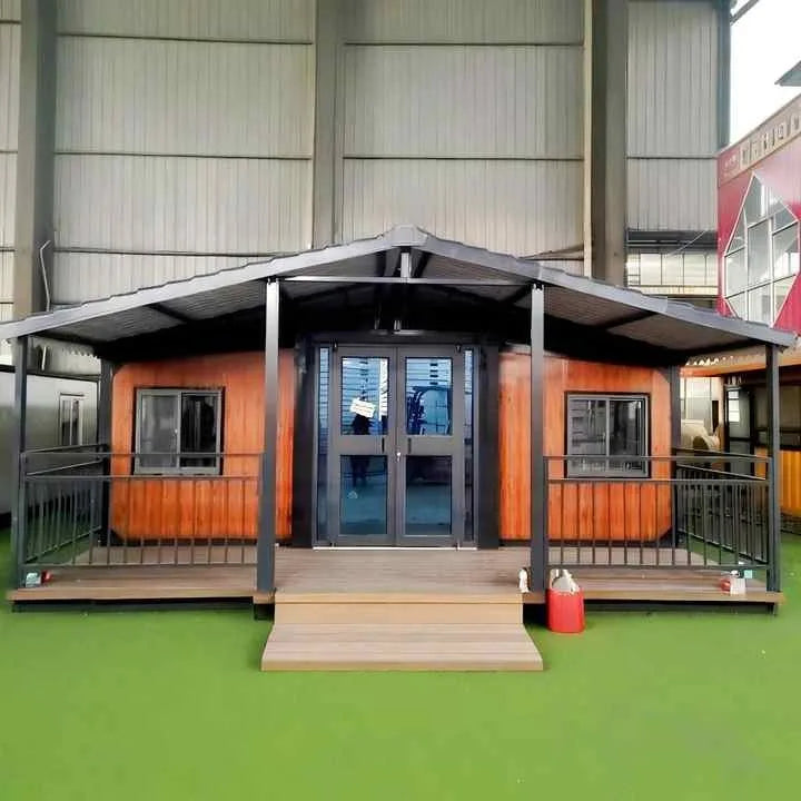 Flat Pack Folding Container House 20ft Prefab Modular Tiny Home Portable Mobile Office Living Expandable Quick Build