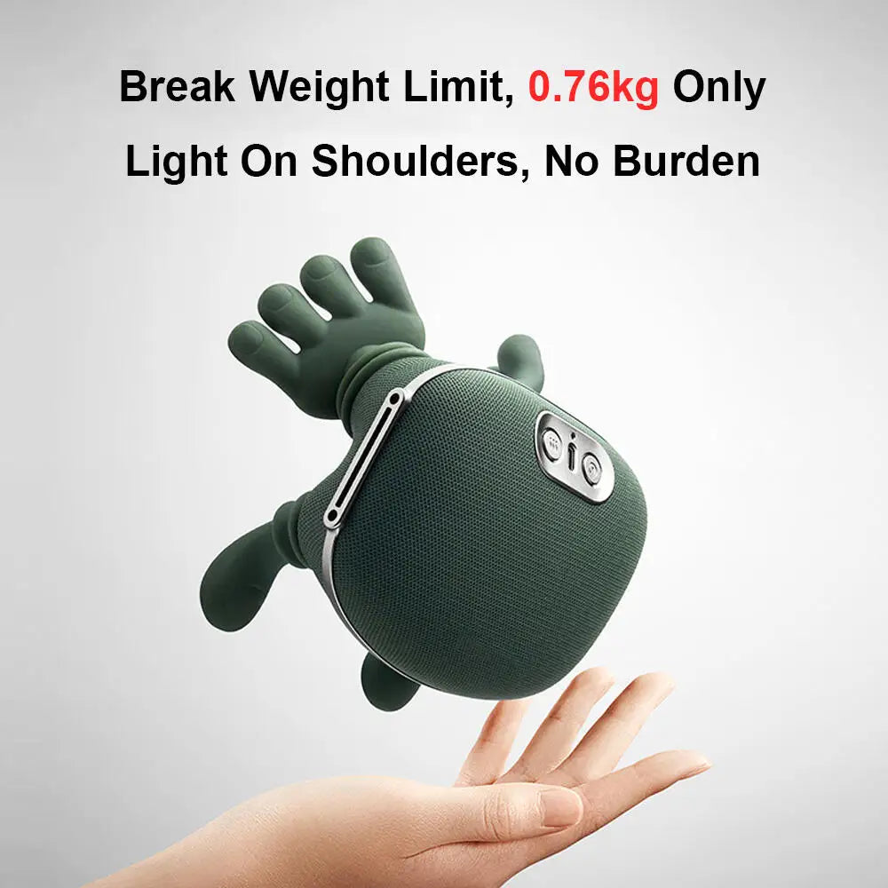 2 In1 Neck Back Massage Bionic Shoulder Massage Pillow Heated Knead Cervic Body Fatigue Relief Relax Muscle Gifts for Female/Man