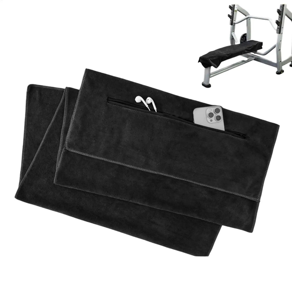 Premium Travel Gym Towel, Super Absorbent Microfiber Quick Dry for Yoga, Fitness, Tennis & Multi-Purpose Mat Bench Cover