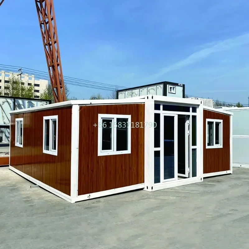 High Quality Folding House Living Villa Prefabricated Expandable Container House 2 Bedrooms Prefab Portable Mobile Tiny Home