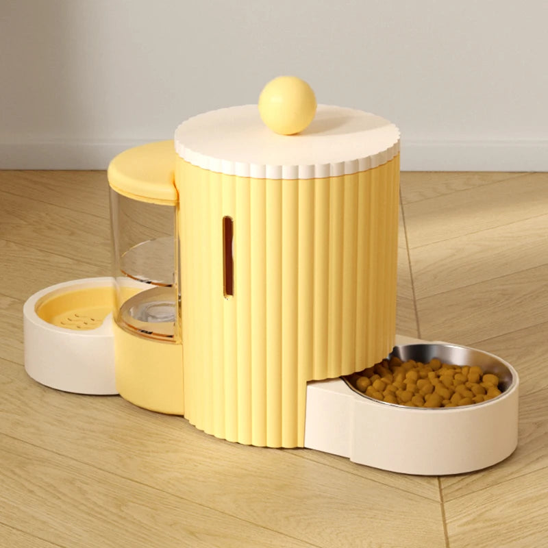 Pop Automatic Feeder Water Dispenser Food Bowl Two Bowls of Cat Food Pet Supplies Water Bowl Water One