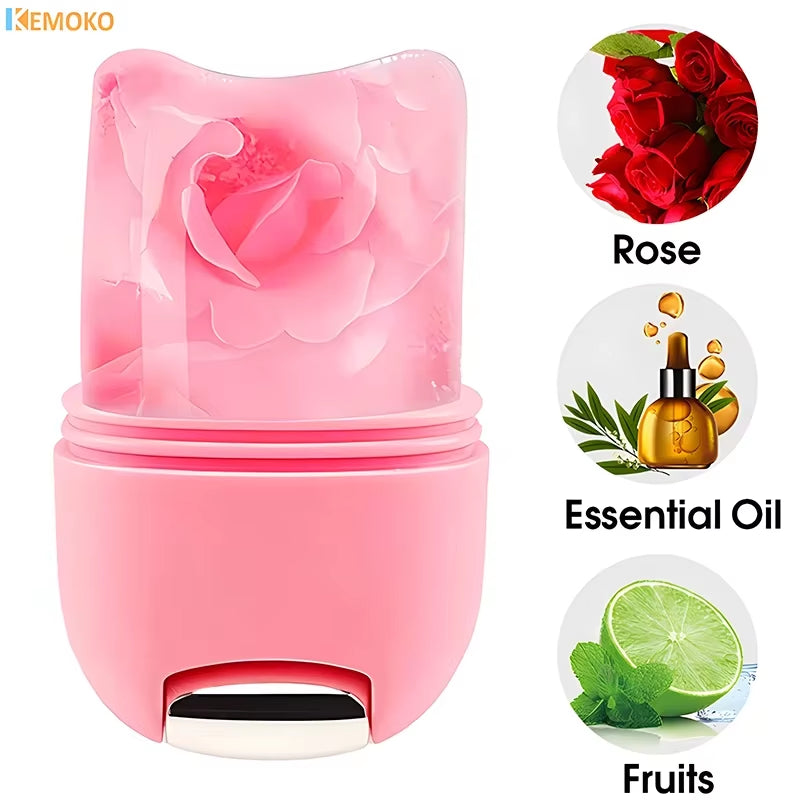 2 in 1 Ice Facial Roller Gua Sha Puffiness Roller Lifting Contouring Tools Ice Cube Trays Ice Balls Face Massager Beauty Care