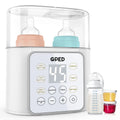9-In-1 Baby Bottle Warmer and Food Heater with Timer, Double Bottle Capacity, BPA-Free, Accurate Temperature Control for Breastmilk and Formula, LCD Display