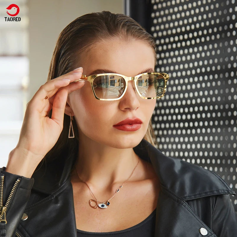 Leopard Design Classic Vintage Elegant Woman Trendy Fashion Sunglasses Europe and America Outdoor Man Retro Sunglasses TAORED