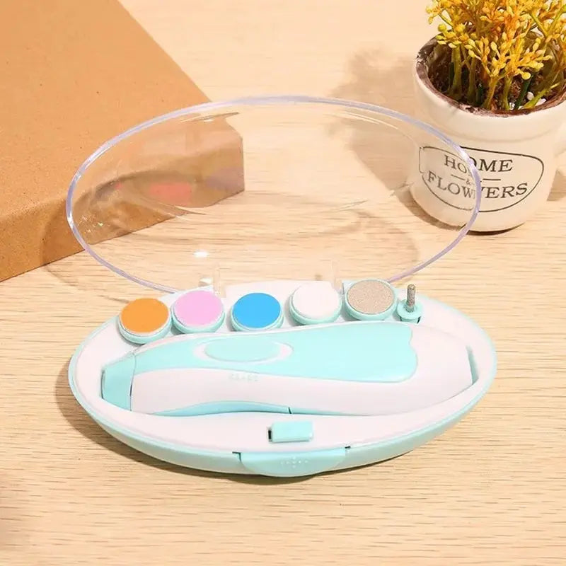 Electric Baby Nail Trimmer Multifunctional Kids Nail File Clippers Toes Fingernail Cutter Trimmer Manicure Tool Set Baby Care