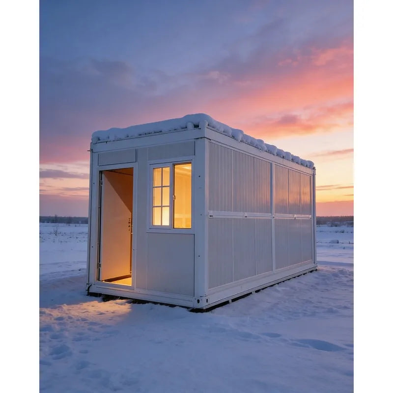 High Quality Z-Shaped Foldable Container House 20ft Prefab Steel Home Glass Wall Easy Install Factory Sale for Office Living