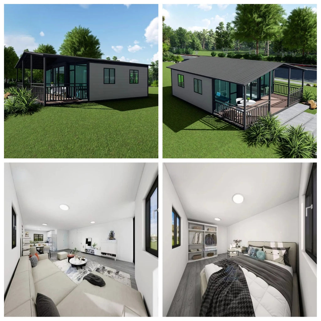 Cheap 20Ft 40Ft Container Expandable Prefabricated House 5 Bedroom Shipping Prefab Granny Flat Movable Home Casa Contenedor