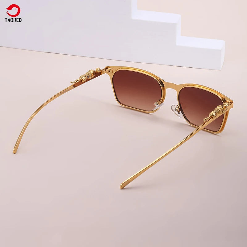 Leopard Design Classic Vintage Elegant Woman Trendy Fashion Sunglasses Europe and America Outdoor Man Retro Sunglasses TAORED