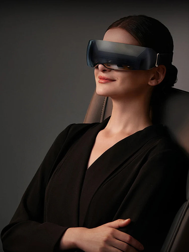Super Relax Eye Massage Device Improve Sleeping Vibration Eye Massager with 12 Massage Heads Fatigue Relieve Eye Care