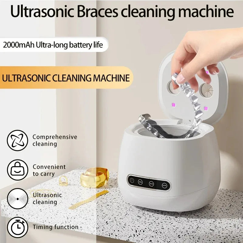 48Khz USB Ultrasonic Cleaner – for Dentures, Jewelry & More