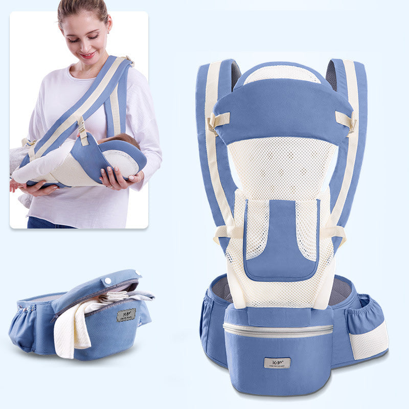Ergonomic 3-in-1 Baby Carrier with Hipseat and Front-Facing Design