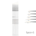 12Pcs Nail Art Brushes, Nail Art Tool Set, Dotting Tools, Dust Brush,Striping Brushes for Long Lines, Drawing Pen for Gel Polish