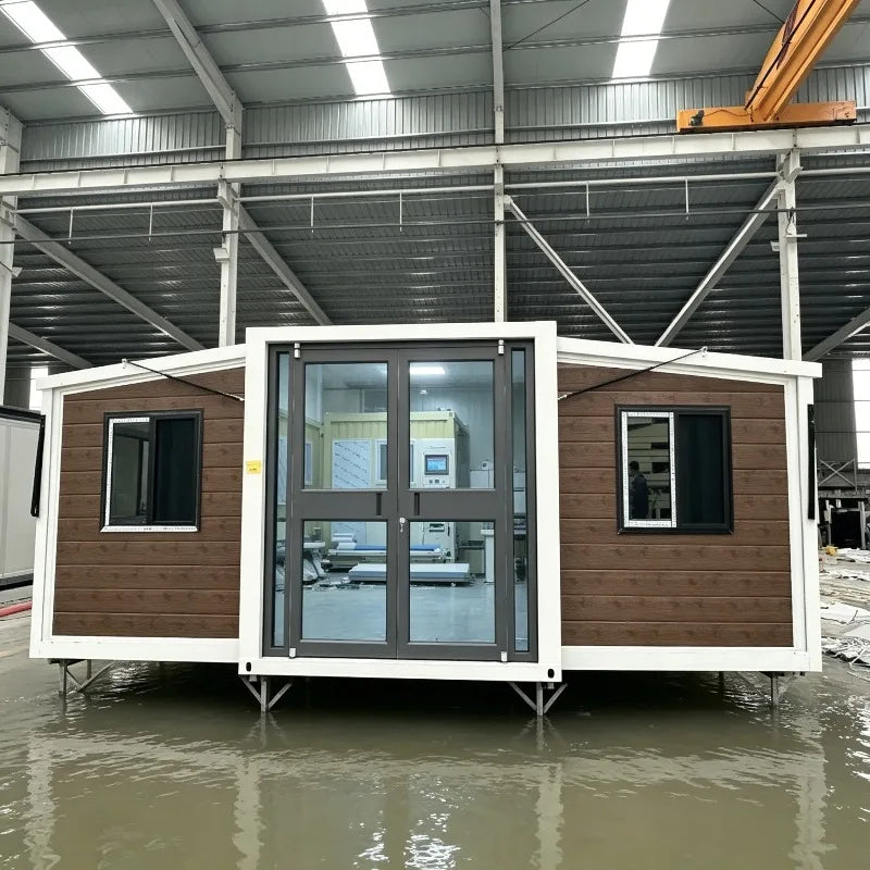 Luxury 20ft 40ft Expandable Container House Prefab Villa with 2 Bedrooms Bathroom Kitchen Quick Assembly Mobile Home