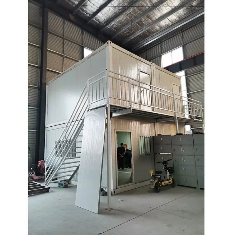 High Quality Z-Shaped Foldable Container House 20ft Prefab Steel Home Glass Wall Easy Install Factory Sale for Office Living