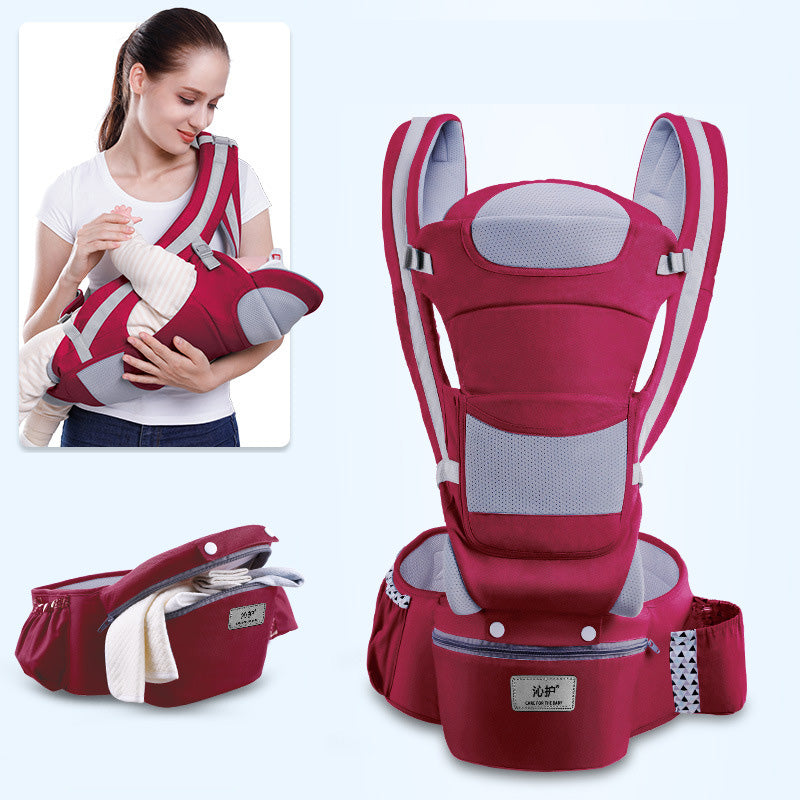 Ergonomic 3-in-1 Baby Carrier with Hipseat and Front-Facing Design