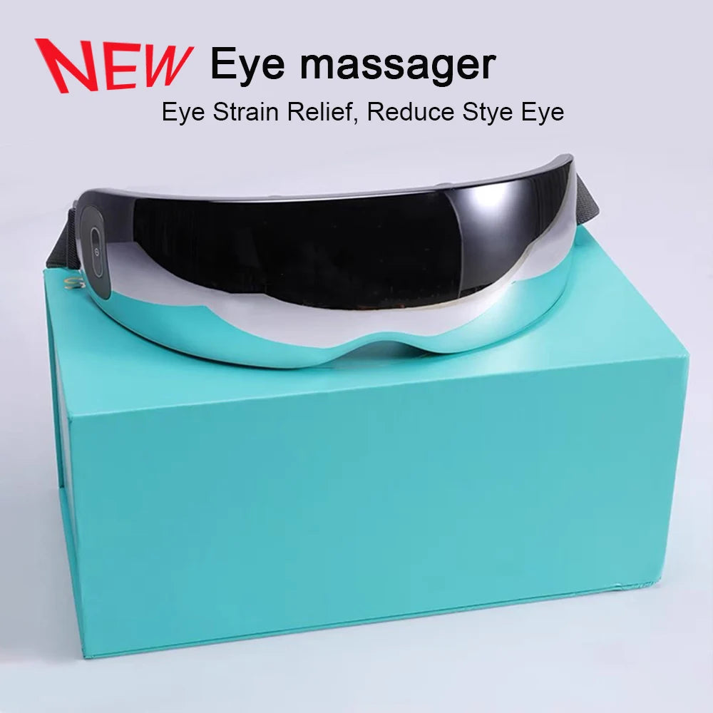 Super Relax Eye Massage Device Improve Sleeping Vibration Eye Massager with 12 Massage Heads Fatigue Relieve Eye Care