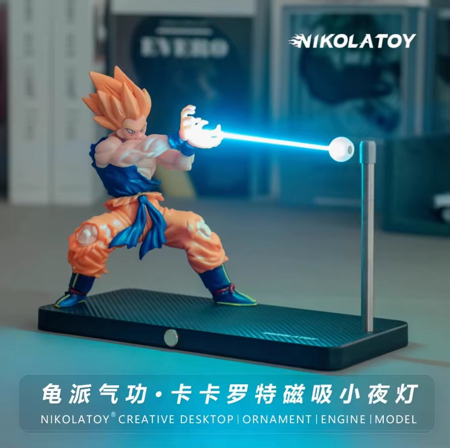 Rechargeable Dragon Ball Gogeta Lamp Gogeta Ligh Son Goku Light Lamp Model Kakarotto Kamehameha Wave Magnetic Ornament Anime