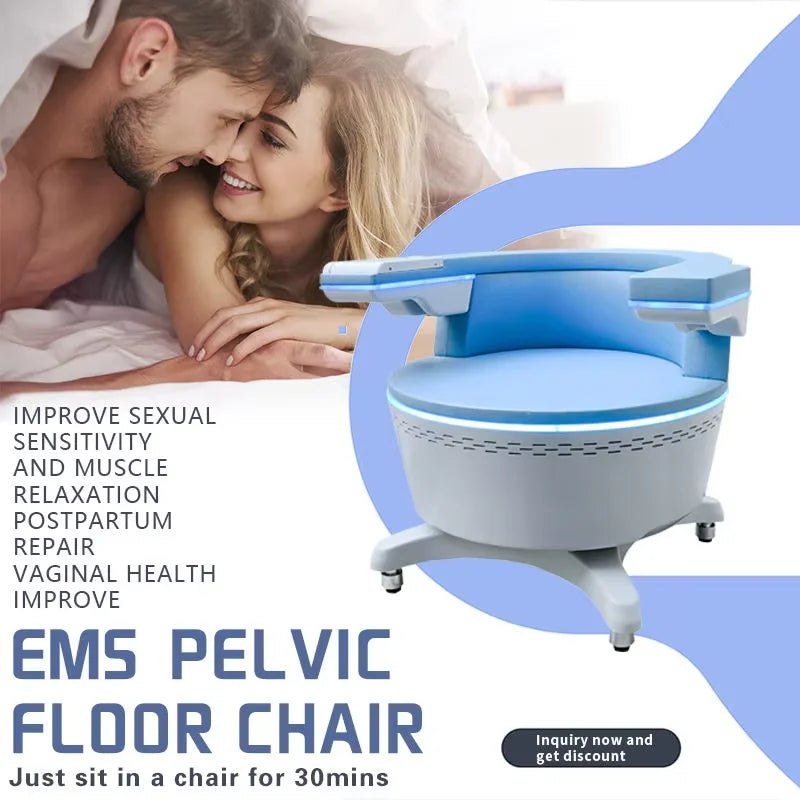 Electromagnetic Non-Invasive Treatment Urinar Postpartum Repair Chair Pelvic Floor Muscle Stimulator Exerciser Machine