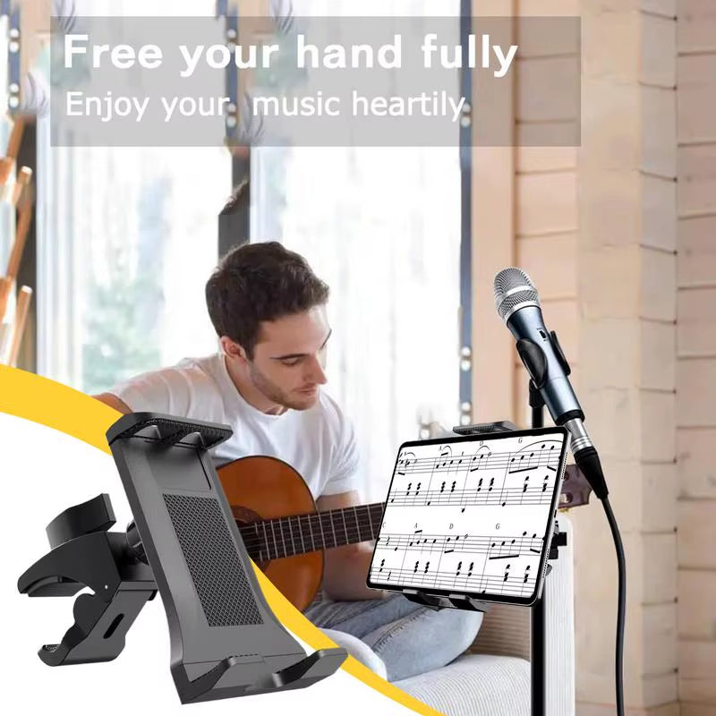 Handlebar Cell Phone Holder Phone Mount Anti-Shake Fitness Cell Phone Clamp Exercise Phone Stand Convenient Cellphone Holder For