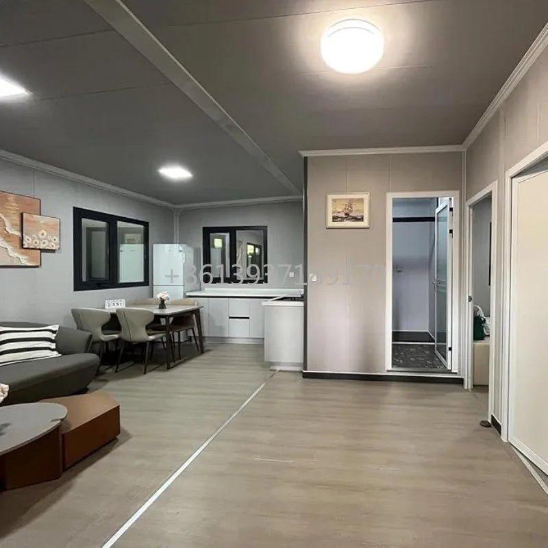 Expandable Prefab Tiny Home Folding Container House with Bedroom Kitchen Bathroom Suitable for 2-3 People