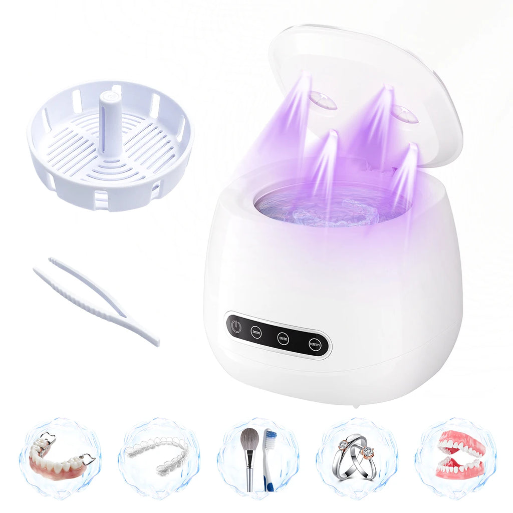 48Khz USB Ultrasonic Cleaner – for Dentures, Jewelry & More