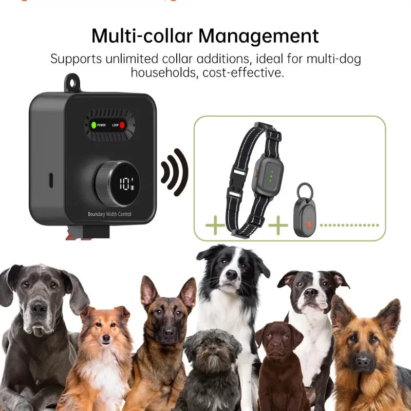 Invisible Wired Electric Dog Fence System Portable Pet Dog In-Ground Outdoor Fence Dog Training Shock Collar Electric Pet Fence