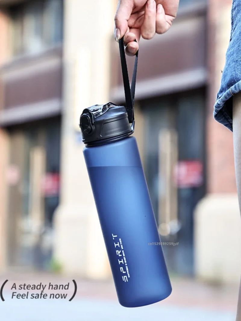 750Ml Water Bottle with Straw Time Marker Large Capacity Motivational Plastic Leakproof Water Jug for Gym Travel Outdoor Sports