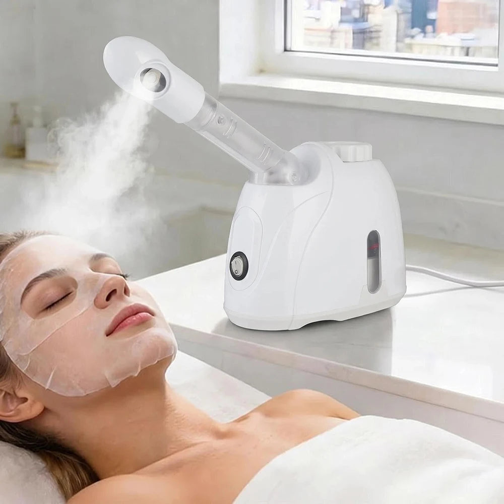 KSKIN Ozone Professional Facial Mist Sprayer for Skin Face Steamer Deep Cleaning Ionic Facial Steamer