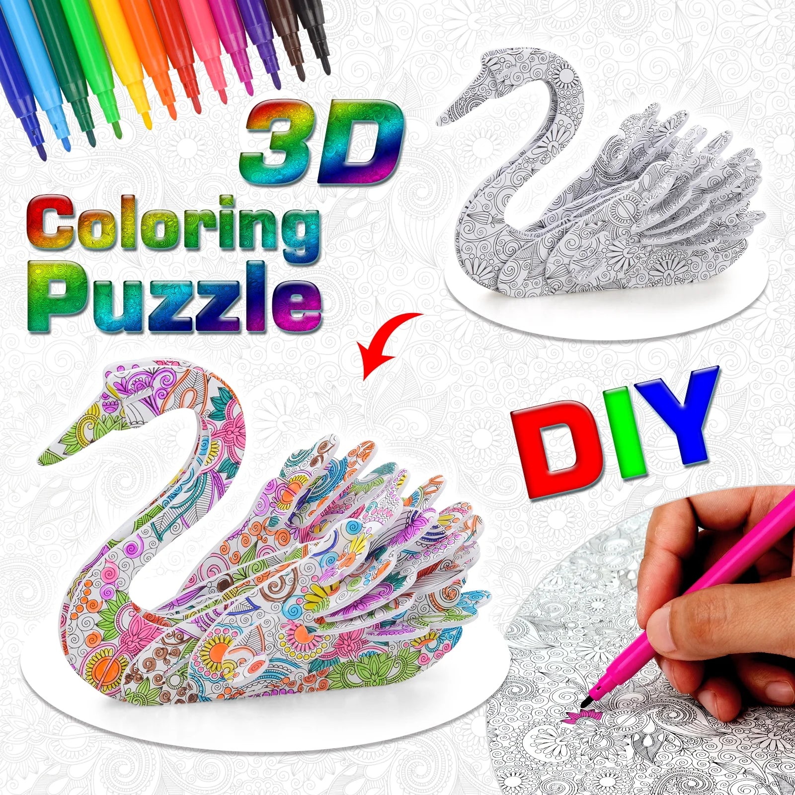 Toys for Girls Boys Kids Age 6 -10|Birthday Gift for 8-12 Year Old Kids Girls Boys Toy 7-11 Years 3D Puzzles Games for 9 10 11 12 Year Girl Art Craft Kits for 5-10 Years Old Girl Gifts