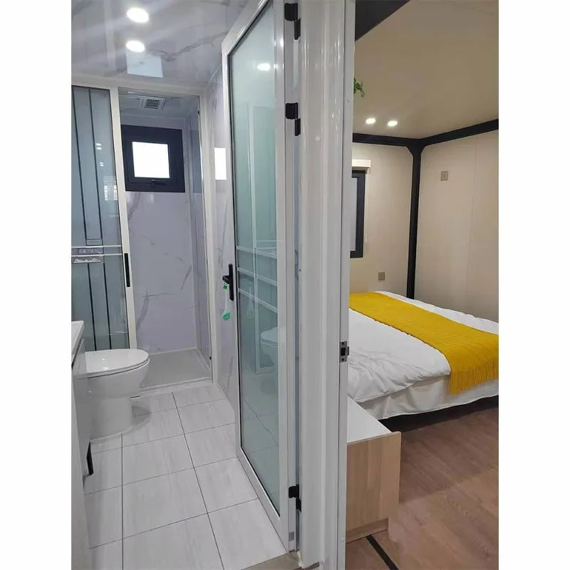 10FT Double Wing Folding Room Prefab Expandable Ready Made Foldable Folding Tiny Mobile Shipping Container Homes House