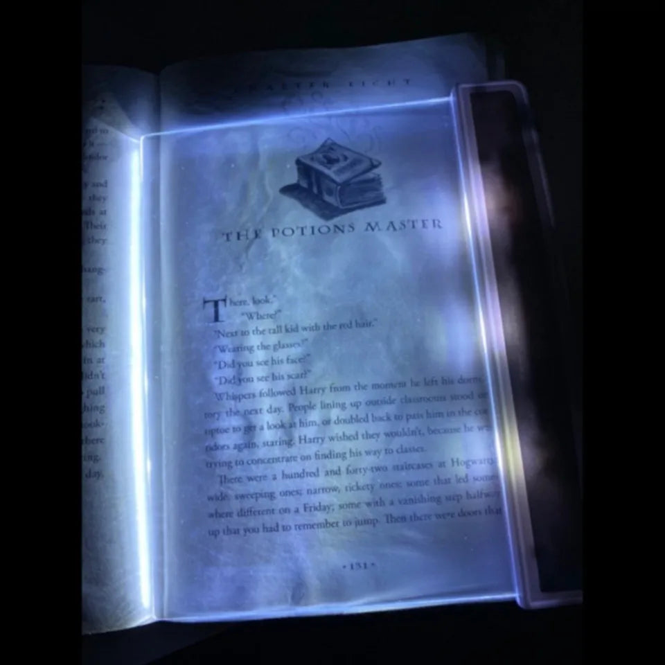 Portable LED Book Light,Led Flat Panel Eye Protection Reading Lamp,Battery Operated Paper-Thin Bookmark Light,Bed,Travel,Gifts