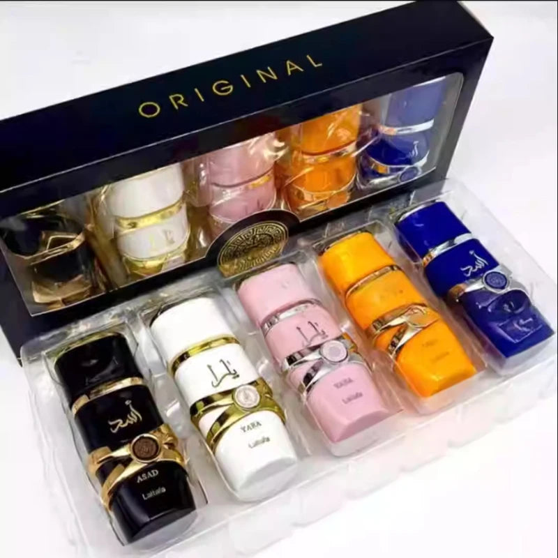 Unisex Lasting Luxury Perfume Gift Set Five Piece Collection for Daily Wear Office Date Night Travel Fresh Elegant Scent 150Ml