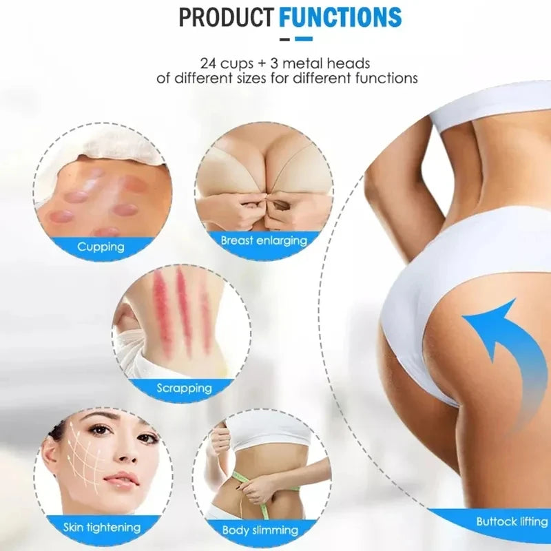 Vacuum Massage Butt Liftingmachine Breast Enlargement Machine Roller Therapy Massage Body Shaping Face Lifting Beauty Device.