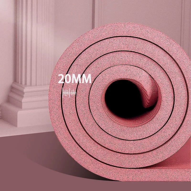 15Mm Thick Yoga Mat anti Slip Environmental Sports Fitness Mat NBR Comfortable Foam Yoga Mat for Family Exercise Yoga Pilates