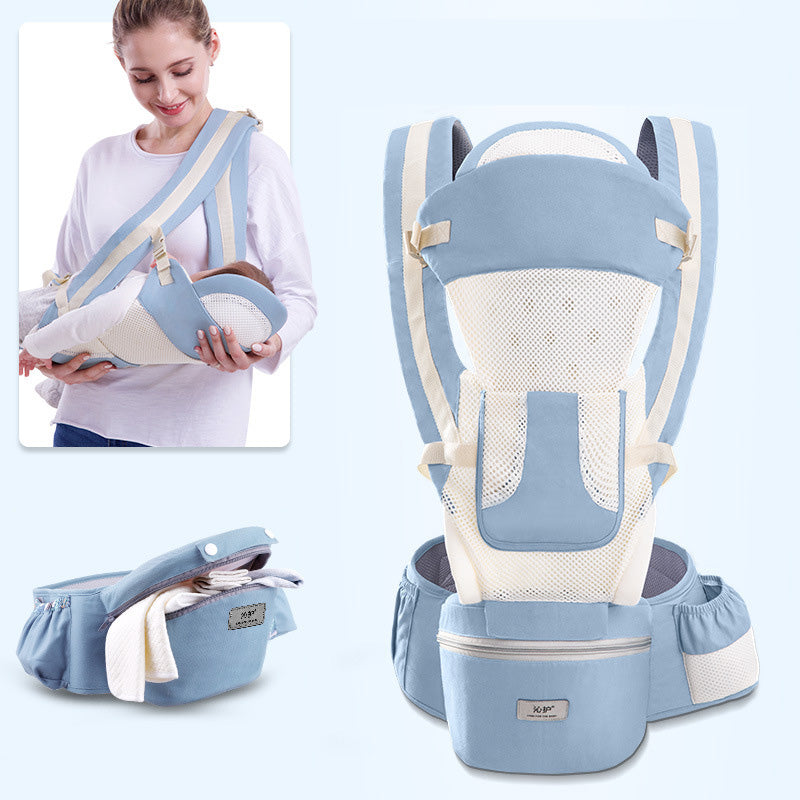 Ergonomic 3-in-1 Baby Carrier with Hipseat and Front-Facing Design
