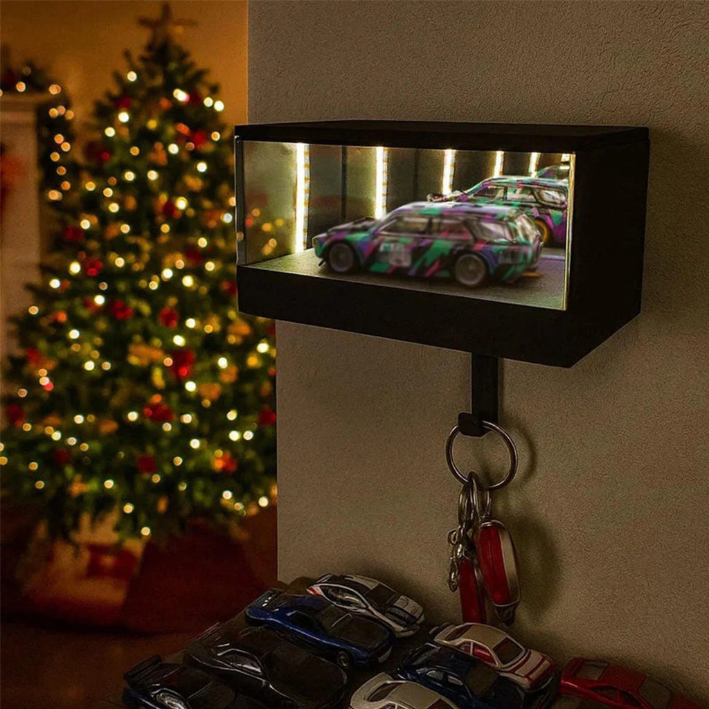 3D Printed Wall Mount Garage Keychain Car Key Storage Rack Funny Infinity Car Key Organizer Car Key Hanger for Entryway