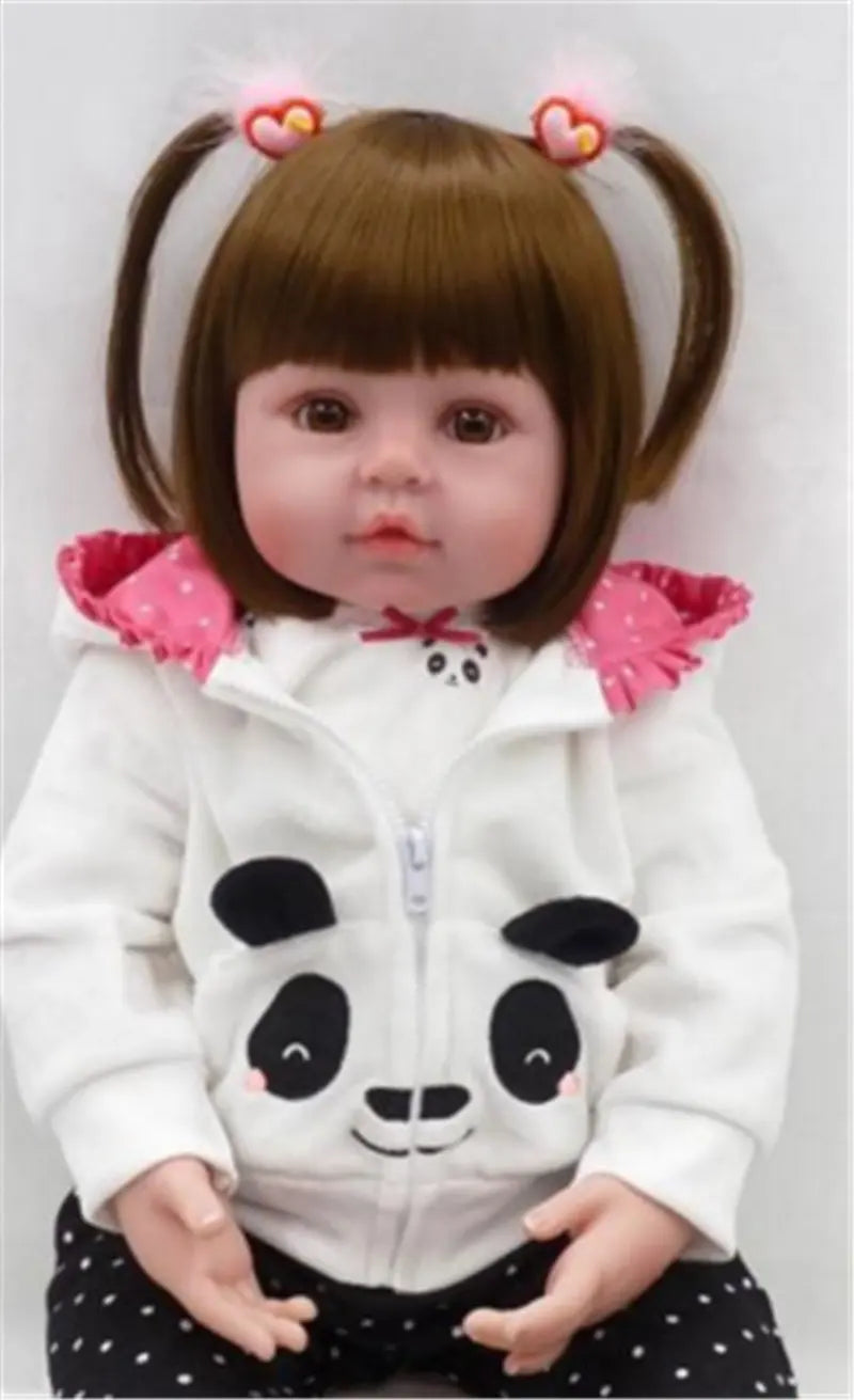 Golden Hair for 48-58Cm Reborn Doll Sticked Long Hair Wig Fits19--23Inch Silicone Reborn Baby Dolls Curl Hair DIY Doll Accessory