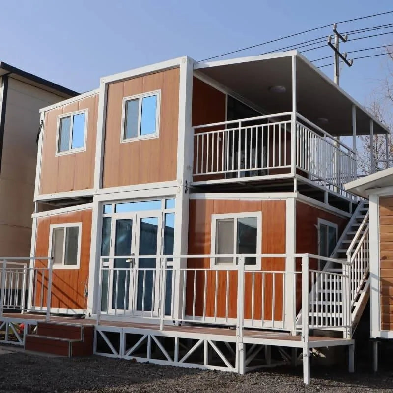 Portable Living Container Tiny House 20ft Foldable Prefab Mobile Modular Office Home Expandable Steel Frame