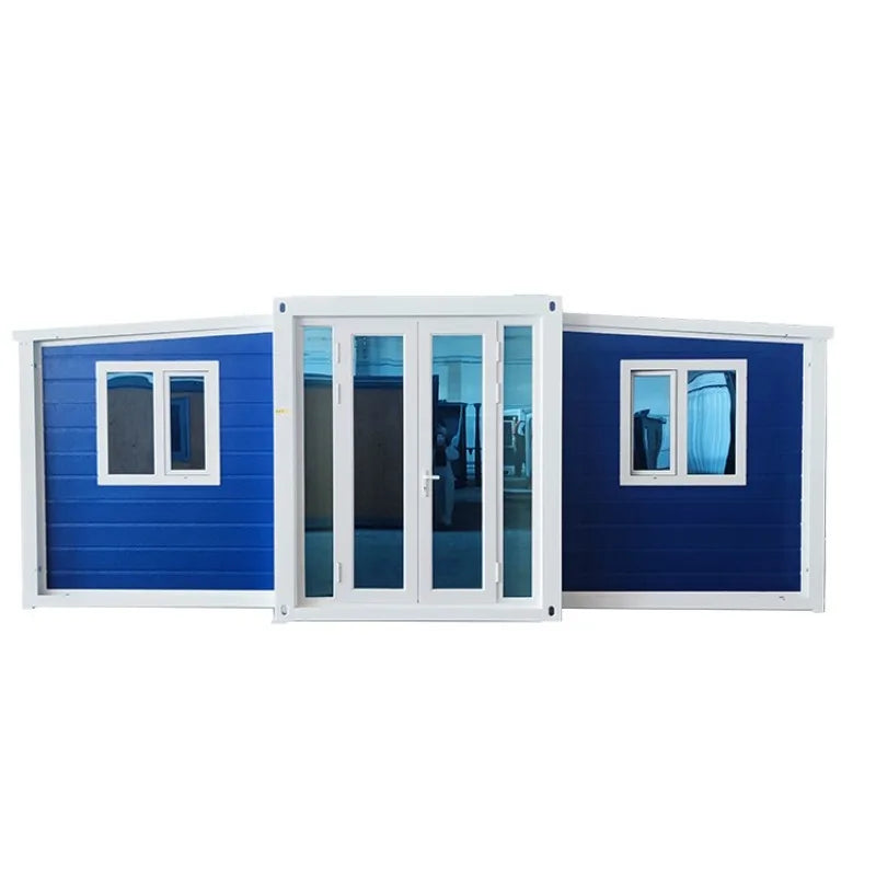 Portable Living Container Tiny House 20ft Foldable Prefab Mobile Modular Office Home Expandable Steel Frame