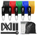 360Lbs Fitness Exercises Resistance Bands Set Elastic Tubes Pull Rope Yoga Band Training Workout Equipment for Home Gym Weight