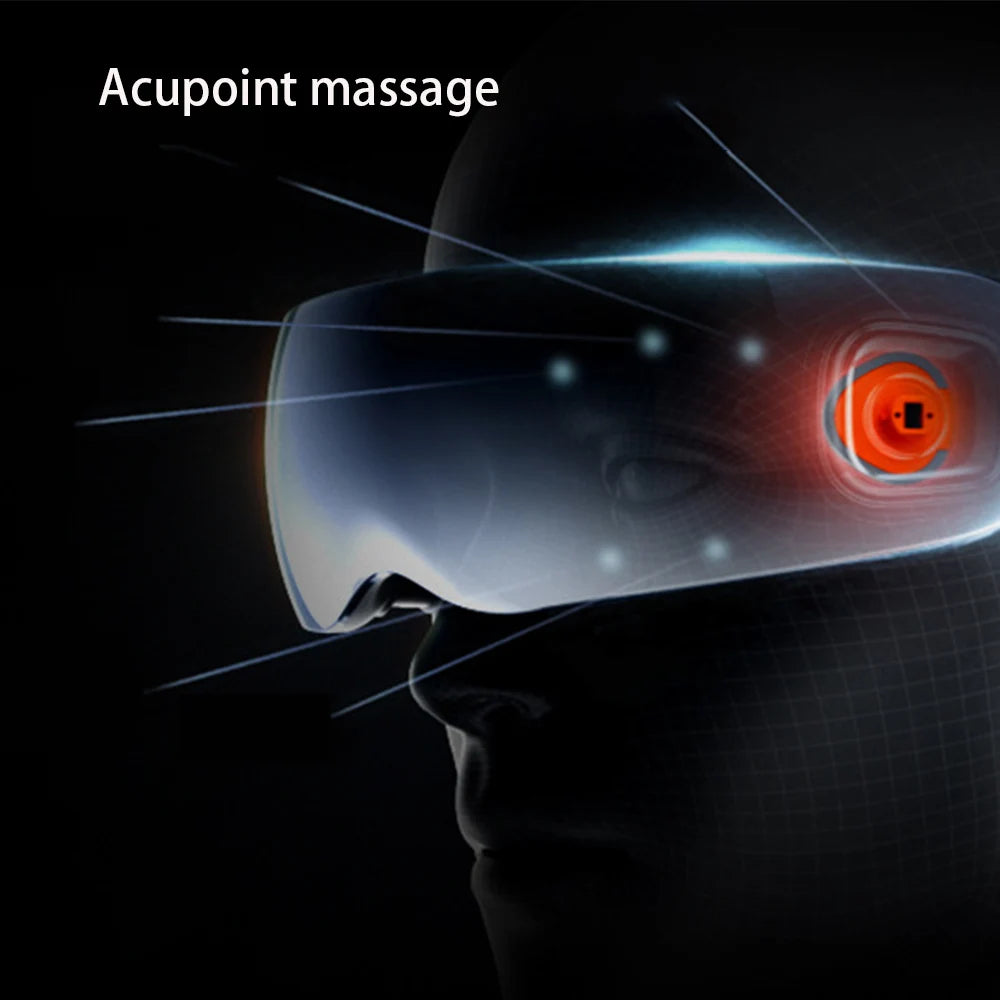 Super Relax Eye Massage Device Improve Sleeping Vibration Eye Massager with 12 Massage Heads Fatigue Relieve Eye Care
