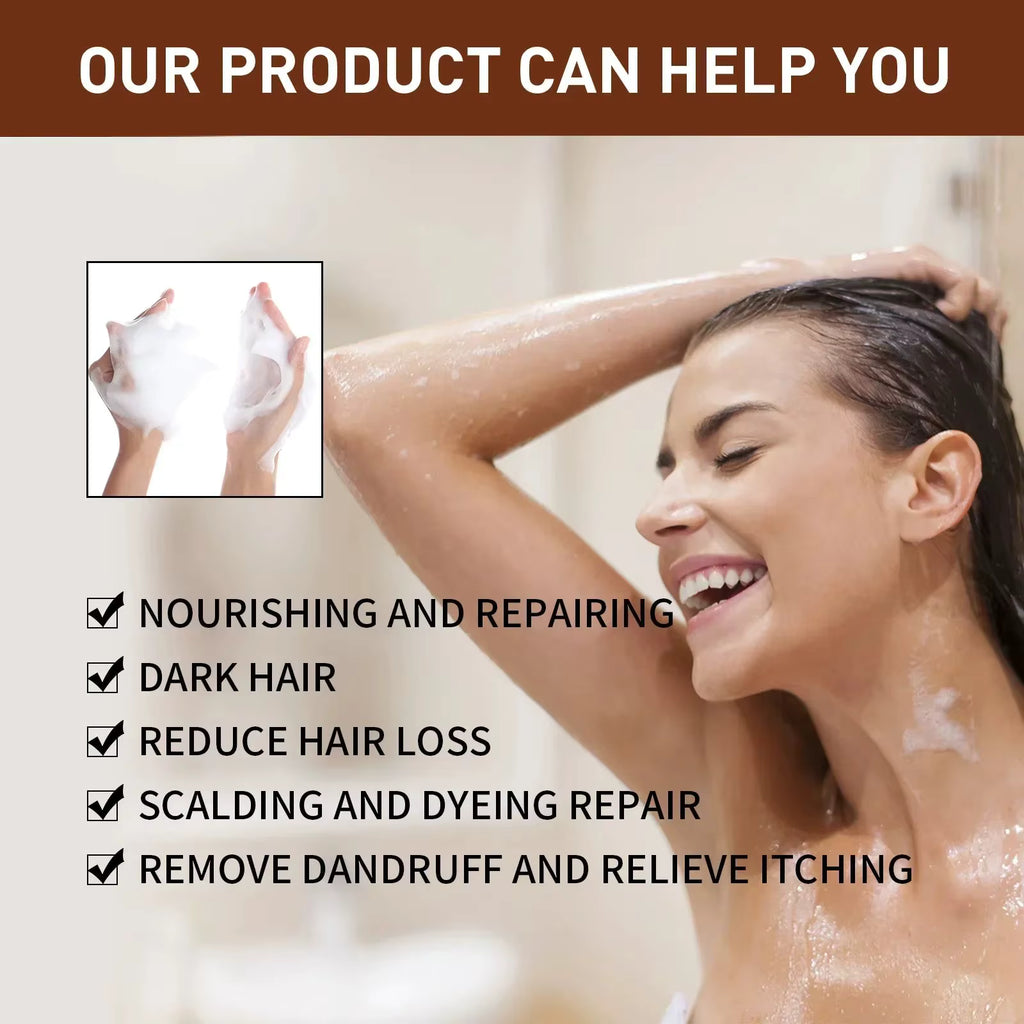 Garlic Rosemary Shampoo Deep Dandruff Removal Cleaning Oil Control Nourishing Strengthening Hair Roots Repair Damage Hair Care