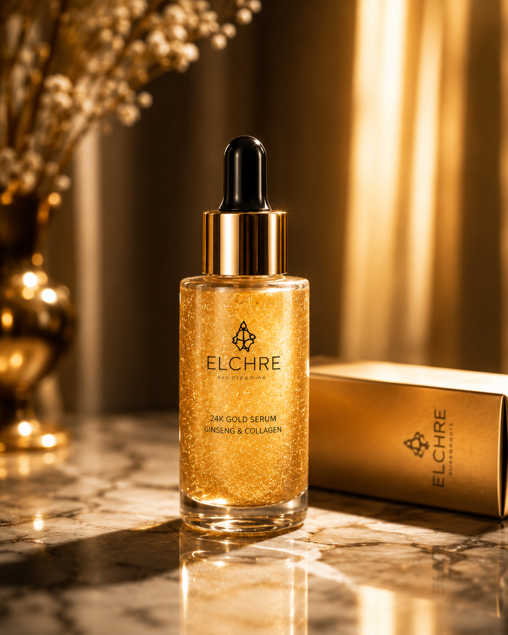 24K Gold Ginseng Luxury Facial Serum – Anti-Aging, Firming & Radiance Essence