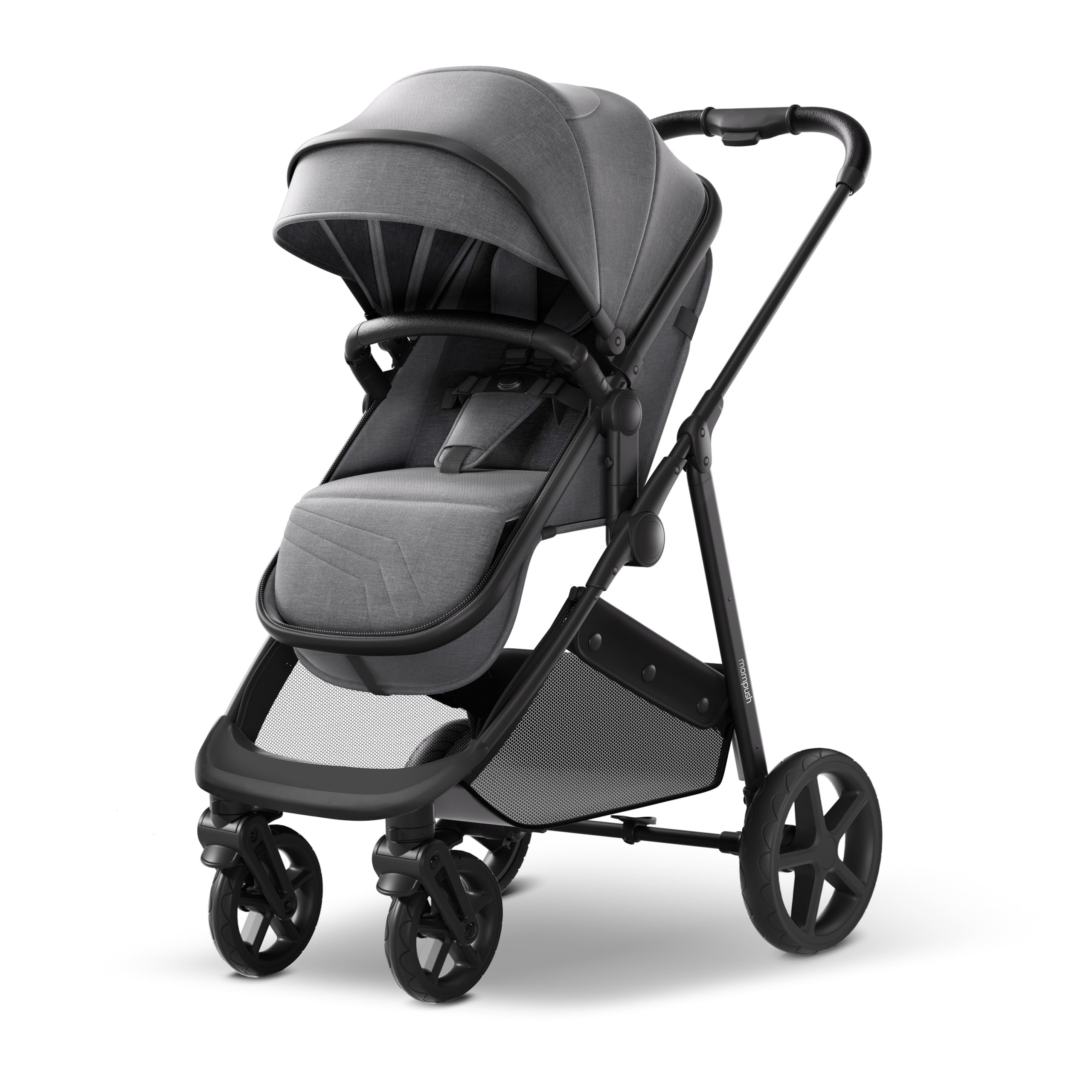 Wiz 2-In-1 Baby Stroller with Bassinet Mode, Reversible Seat and Large Canopy, Khaki, 22.3LB, Unisex