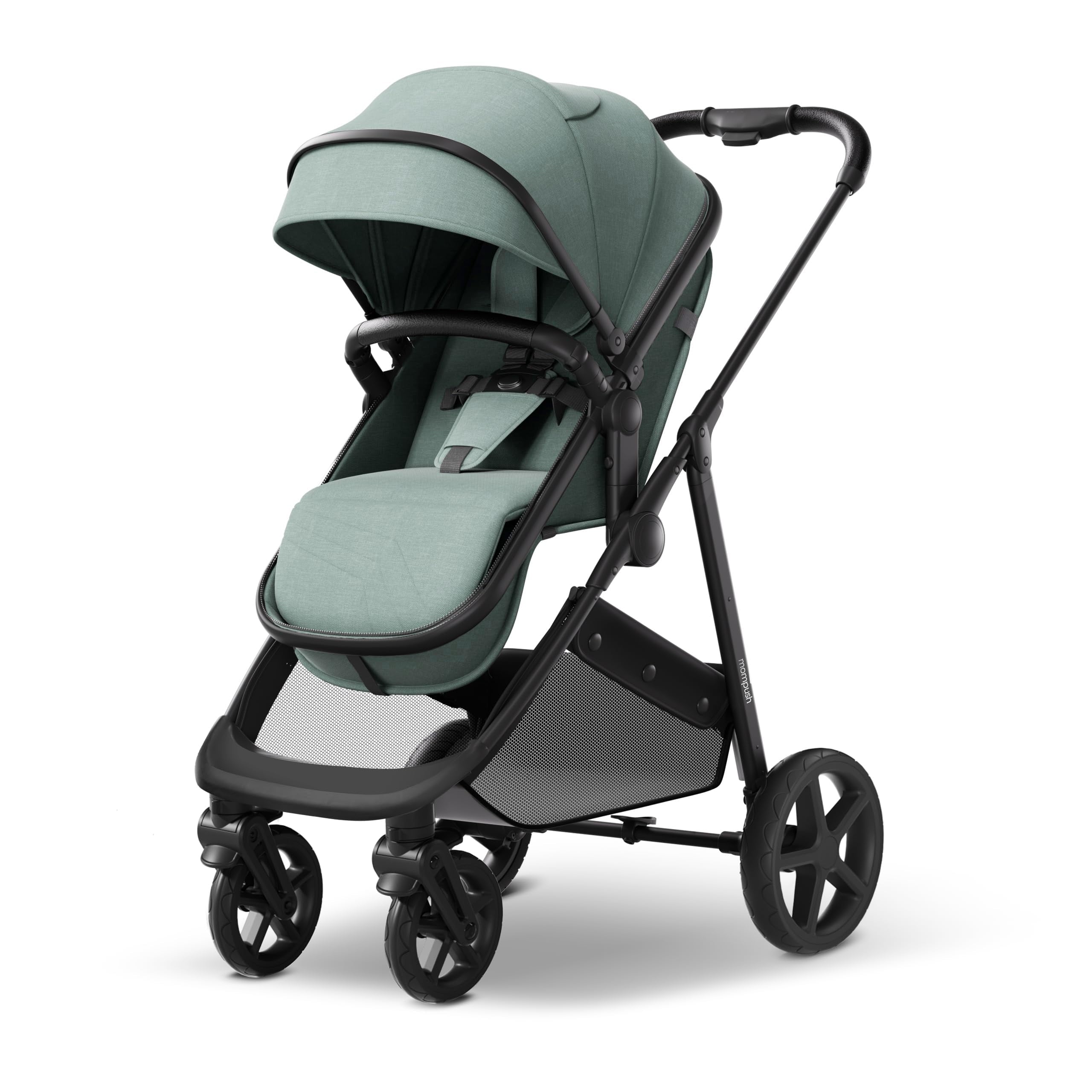 Wiz 2-In-1 Baby Stroller with Bassinet Mode, Reversible Seat and Large Canopy, Khaki, 22.3LB, Unisex