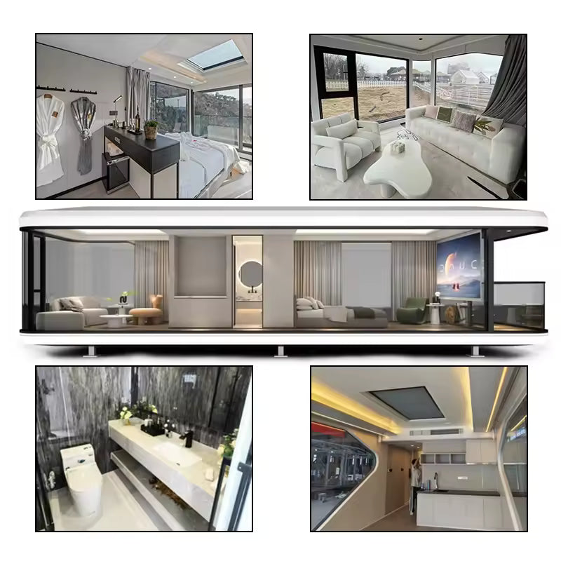 Ready Made 20Ft 40Ft Container Expandable Prefabricated House 2 3 4 5 Bedroom Price Prefab Light Steel Villa Mobile Home